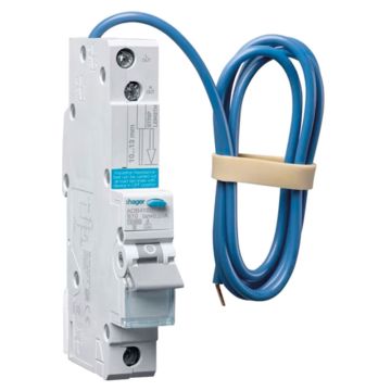 Image of Hager Type B 16A Single Pole RCBOs IP20