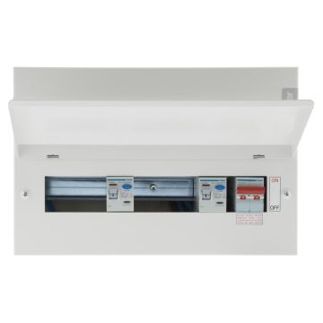 Image of Hager VML955RK Split Load Consumer Unit 10 Way Type A RCCB
