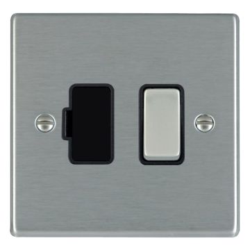 Image of Hamilton Hartland 13A DP Switched Fused Spur Steel Black