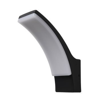 Image of Forum Batsu Outdoor Wall Light LED 12W Black IP65
