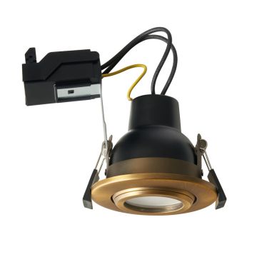 Forum Lighting Eros Downlight Fire-Rated Tiltable GU10 7W Bronze IP65