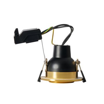 Forum Lighting Eros Downlight Fire-Rated Tiltable GU10 7W Brass IP65