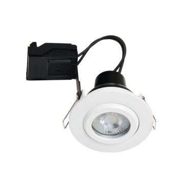 Forum Lighting Eros Downlight Fire-Rated Tiltable GU10 7W White IP65