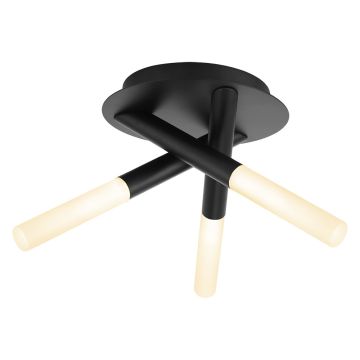 Forum Lighting Crux Ceiling Light G9 28W 3 Lamp Black IP44