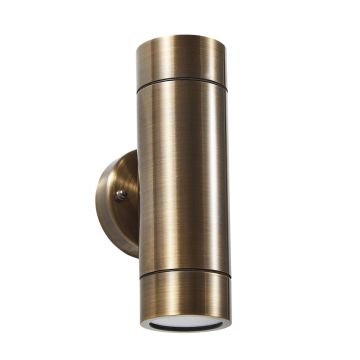 Image of Forum Brac Up & Down Wall Light 2 Lamp GU10 14W Bronze IP54