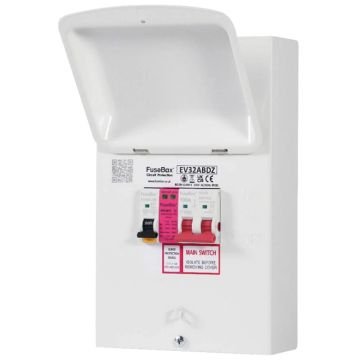 Image of Fusebox EV Consumer Unit with SPD and 32A Main Switch