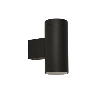 Image of Searchlight Rochester Outdoor Wall Light 2 Lamps Black IP44
