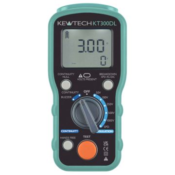 Image of Kewtech KT300DL Insulation, Continuity and SPD Tester
