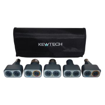 Image of Kewtech Lighting Circuit Adaptor Test Kit 5 Piece LIGHTMATEKIT