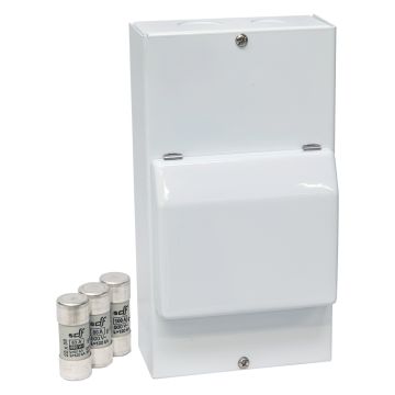 Image of Lewden Switch Fused Isolator 100A DP 240V Metal Enclosure
