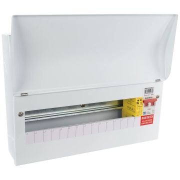 Image of Lewden 14 Way Consumer Unit with SPD Main Switch Square Knockouts