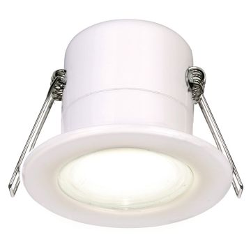 Image of Luceco 5W LED Downlight Fire Rated Fixed 3000K White