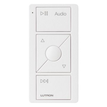 Image of Lutron Pico Keypad 3 Button Audio Remote Arctic White