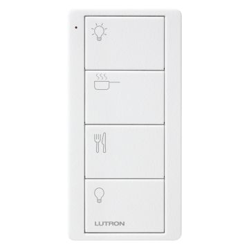 Image of Lutron Pico Scene Keypad 4 Button Kitchen Arctic White