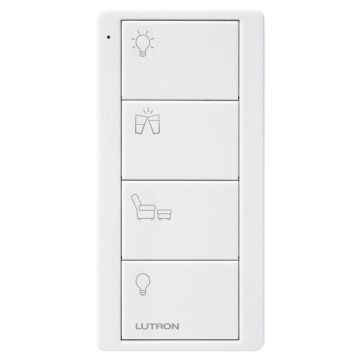 Image of Lutron Pico Scene Keypad 4 Button Any Room Arctic White