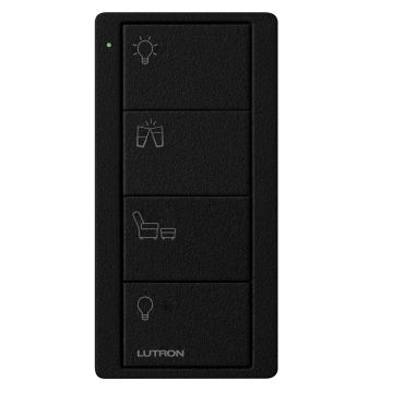 Image of Lutron Pico Scene Keypad 4 Button Any Room Black