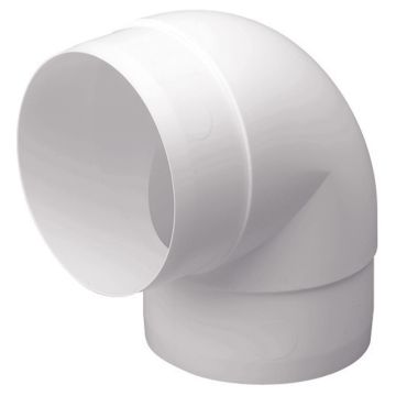 Image of Manrose Round Ducting 90 Degree Bend Connector 100mm 4 Inch