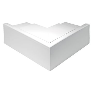 Image of Marshall Tufflex 100x100mm External Bend Plastic Trunking White