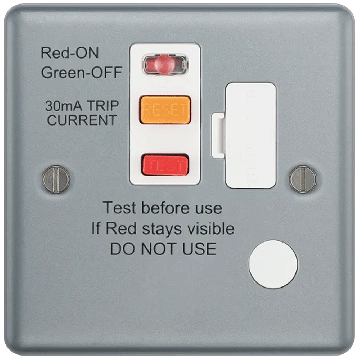 Image of BG Electrical Metalclad MC554RCD 13A RCD Fused Connection Unit