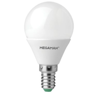 Image of Megaman LED Round Bulb 3.5W SES Frosted Warm White 2800K