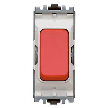 Image of MK Grid K4892RED 20A 2 Way Switch Red Rocker Red