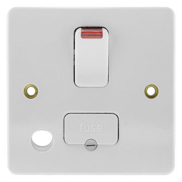 Image of MK Logic K1070WHI 13A DP Switched Fused Spur Front Flex Neon White
