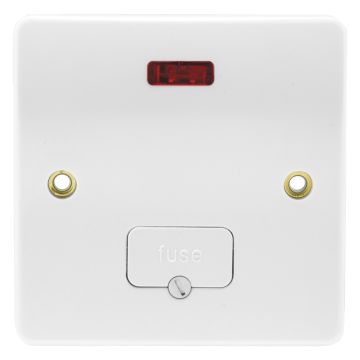 Image of MK Logic K377WHI 13A DP Unswitched Fused Spur Base Flex Neon White