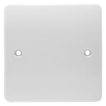 Image of MK Logic K3827WHI 1 Gang Moulded Blank Plate White