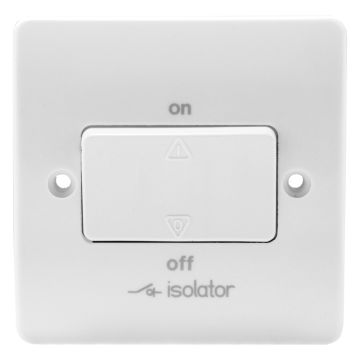 Image of MK Logic K4859WHI 10A TP Fan Isolator Switch White