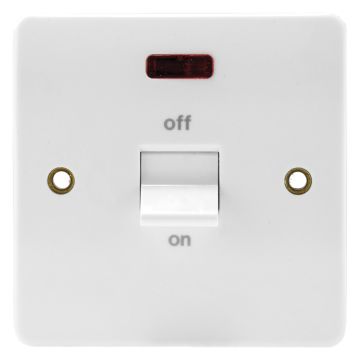 Image of MK Logic K5061WHI 32A DP Switch and Socket Neon White