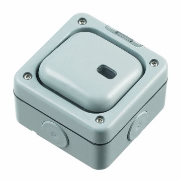 Image of MK Masterseal Plus K56421GRY 1 Gang Switch Enclosure Neon Grey