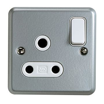 Image of MK Metalclad K2873ALM 15A 1 Gang DP Round Pin Switch Socket
