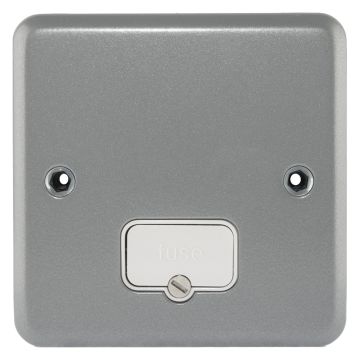 Image of MK Metalclad K942ALM 13A Unswitched Fused Spur Grey