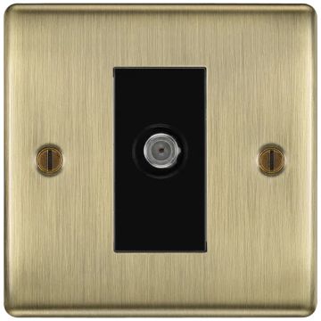 Image of BG Nexus Metal Satellite Socket Antique Brass