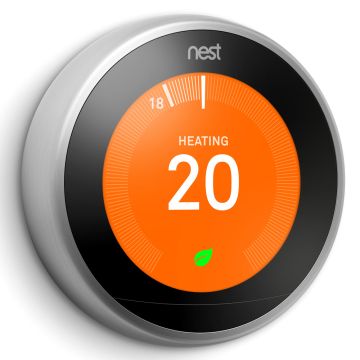 Image of Nest Thermostat Self Learning 3rd Generation Stainless Steel