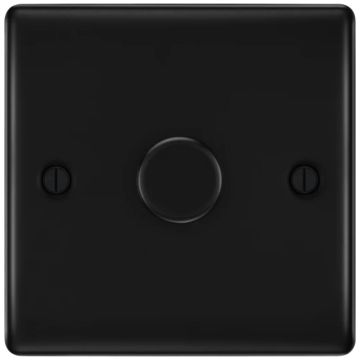 mage of BG Nexus Metal 2 Way Dimmer Switch 1 Gang Matt Black