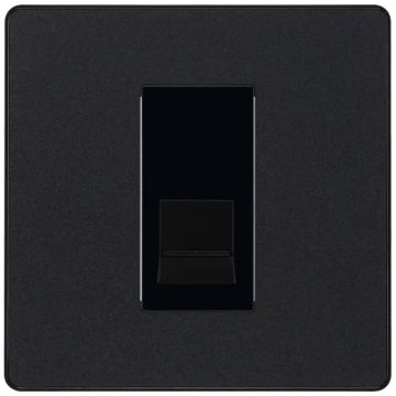 Image of BG Evolve Telephone Socket Secondary Matt Black