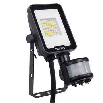 Image of 10W Philips LED Floodlight PIR Cool White IP65