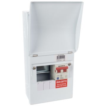 Lewden 3 Way RCBO Consumer Unit with Main Switch PRO-R03W-R1