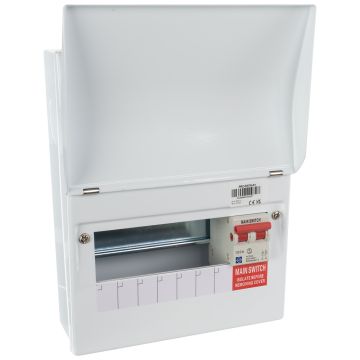 Lewden 7 Way RCBO Consumer Unit with Main Switch PRO-R07W-R1