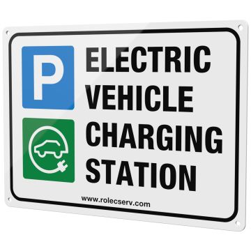 Image of Rolec EV A3 Aluminium EV Parking Sign
