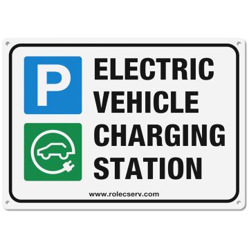 Image of Rolec EV A4 Aluminium EV Parking Sign