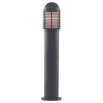 Image of Searchlight Bollards 730mm Outdoor Post Black Aluminium with Glass IP44 1082-730