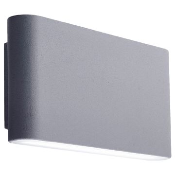 Image of Searchlight Maples LED Outdoor Wall Light Grey with Frosted Diffuser IP44 2562GY
