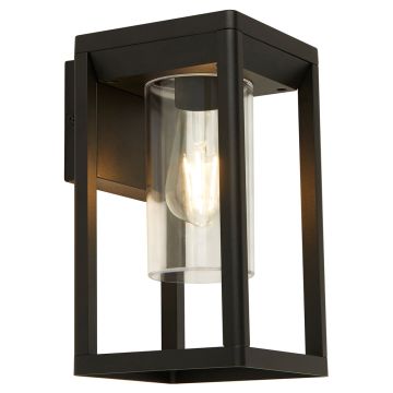 Image of Searchlight Atlanta Outdoor Wall Light Black with Polycarbonate 28731BK