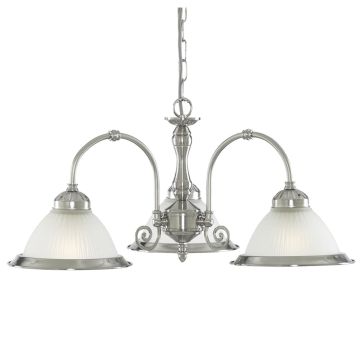 Image of Searchlight 3 Light American Diner Style Pendant Light