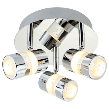 Image of Searchlight Bubbles 3 Round Spotlight Chrome with Bubble Acrylic 4413CC