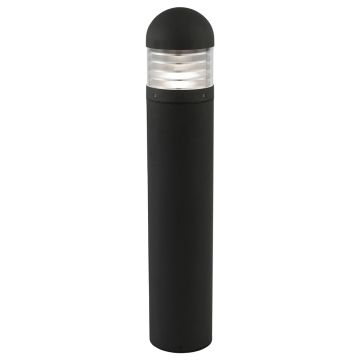 Image of Searchlight Bronx Outdoor Post Black Clear Glass with Polycarbonate 7900-900