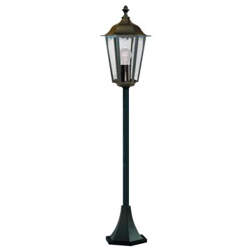 Image of Searchlight Alex Outdoor Post Black with Glass 82504BK