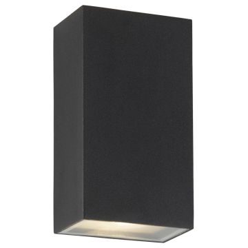 Image of Searchlight Stirling Outdoor Wall Light Black with Glass 8852BK